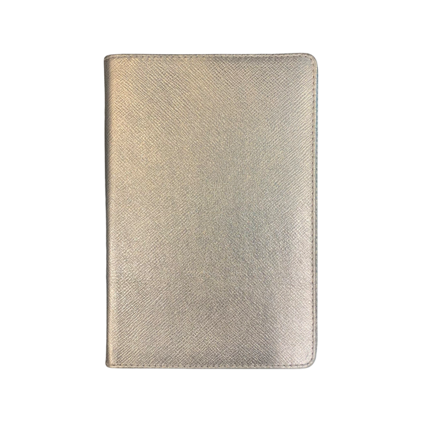 Refillable Notebook | 8 by 6 inch | Crossgrain Leather | Silk Lining | Made in England