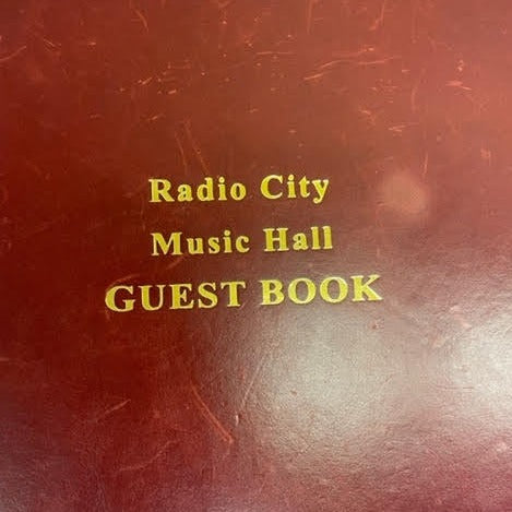 Custom Guest Book | Radio City Music Hall | Extra Large Format | Approx. 15 by 24 inches | 100 + Pages Archival Paper | Printed on Both Sides | Leather Bound