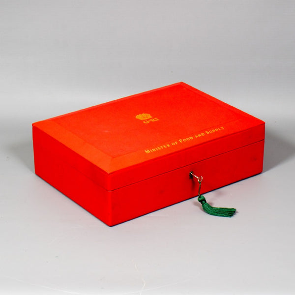 Despatch Red Leather Box | Custom British Dispatch Box | Bespoke Production | Made in England