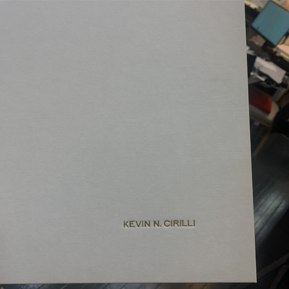 Bespoke Stationery | Kevin Cirilli | Ring Binder with Marble End Paper & Archival Presentation Box