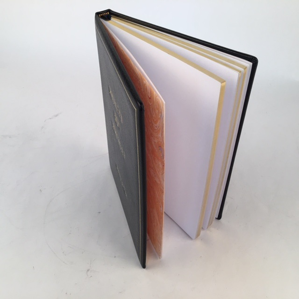 Personalized Guest Book / Notebook / Memory Book | Superior Quality | Classic Luxury | 9 by 7 Inches | Blank Pages | Charing Cross-Notebooks-Sterling-and-Burke