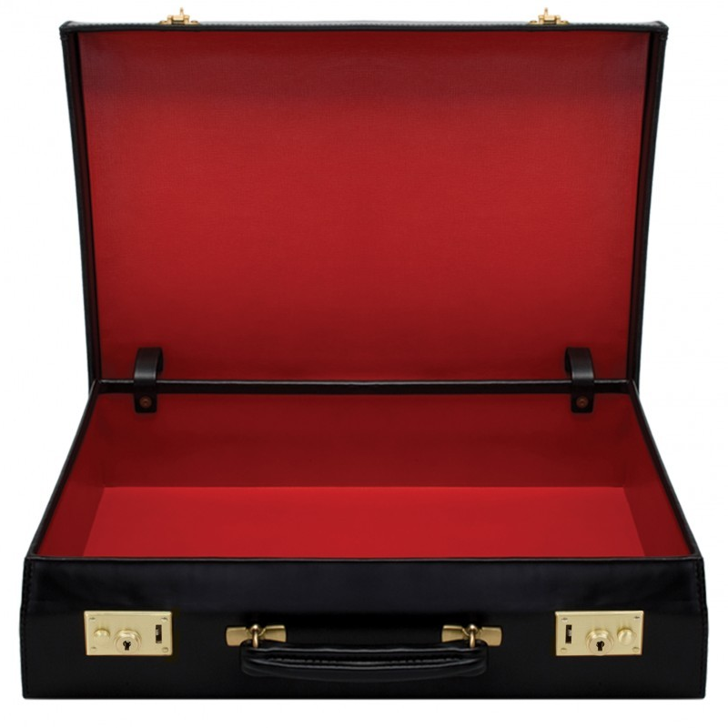 Bahrain | Attache Case | Bond Style 4 Inch Lid-Over-Body Case | Bespoke | Hand Stitched | English Leather