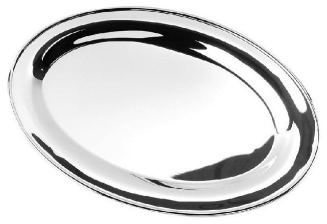 Large Oval Tray | Pewter | Sailsbury Pewter | Made in USA-Pewter-Sterling-and-Burke