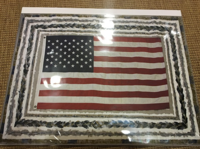 Roosevelt Flag No. 204 | Abstract Flag | Historic American Pop | Artist's Proof Giclee No.204 | 20 by 15 Inches | Patriotic Art | Laura Roosevelt-Print-Sterling-and-Burke