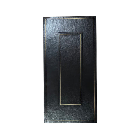 Leather Table Planner | Embassy Size | Place Arranger with Gold Tooling | 9 by 18" | Custom Production | Made in USA