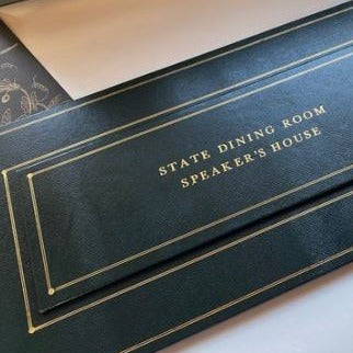 Leather Table Planner | Bespoke Production | Embassy Size | Personalized | Burgundy Leather