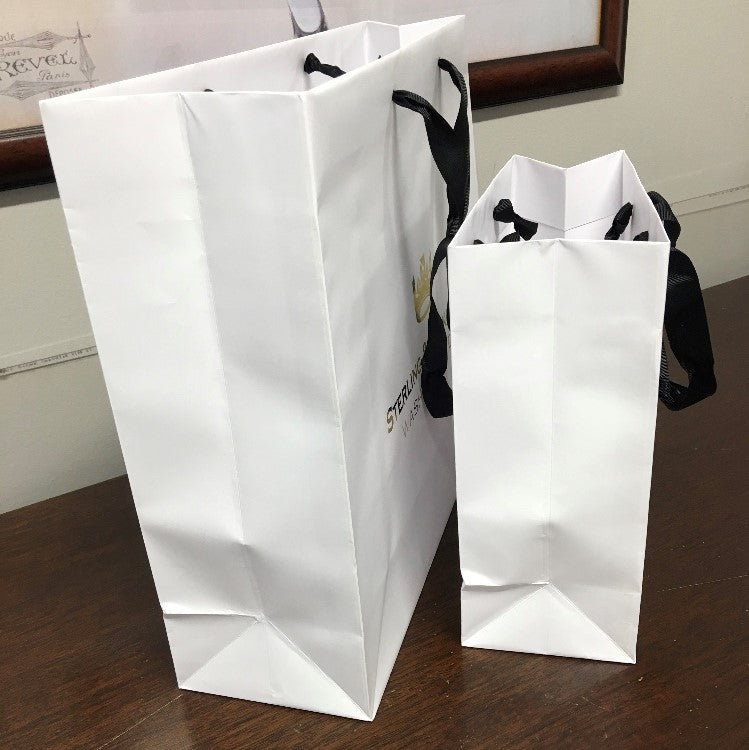 Shopping Bag Samples | Bahrain Embassy Gift Bags |  Printed Bags | Small Vertical and Medium Horizontal