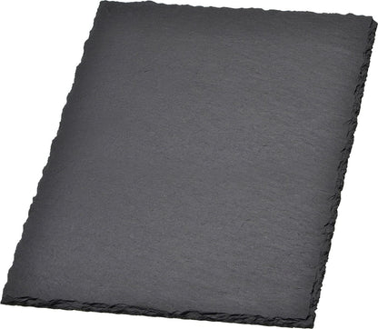 Natural Slate Tray, Slate Cutting Board, Slate Base | Engraved, Etched, Sand Blasting Logo and Message | 10 by 12 Inches