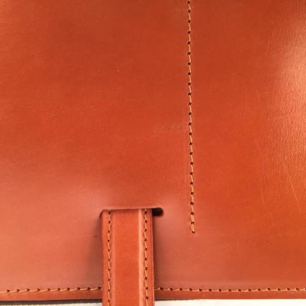 Zip Around Document Case, BESPOKE | Zipper Under Arm Briefcase | Retractable Handles | English Bridle Leather | Sterling and Burke-Document Case-Sterling-and-Burke