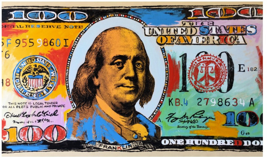 Painting by John Stango | Ben Franklin American $100 | USA Patriotic Artist | Washington, DC | Artist John Stango