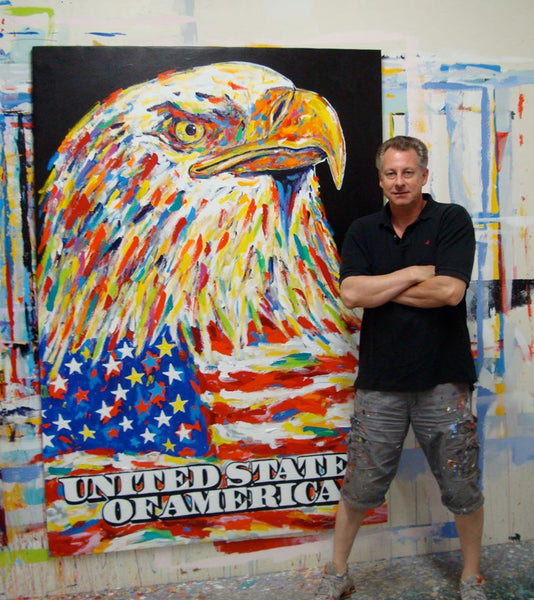 Stango Gallery: American Flag | Patriotic American Eagle and US Flag | Pop Art | Gallery at Studio Burke, Washington, DC