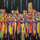 Stango Gallery: The City at Night | Night Time Skyline - The City | Gallery at Studio Burke, Washington, DC