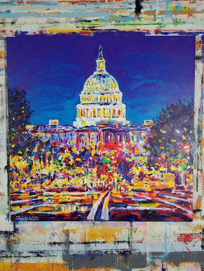 Stango Gallery: Capital City | Night Time in Washington, Our Capitol Building | Gallery at Studio Burke, Washington, DC