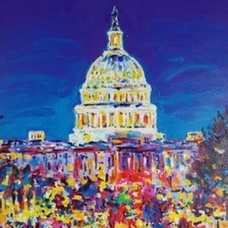 Stango Gallery: Capital City | Night Time in Washington, Our Capitol Building | Gallery at Studio Burke, Washington, DC
