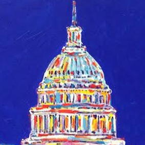 Stango Gallery: Capital City | Night Sky in Washington, Our Capitol Building | Gallery at Studio Burke, Washington, DC