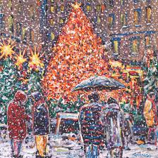 Stango Gallery: Christmas Holiday | Christmas in The City Painting | Gallery at Studio Burke, Washington, DC