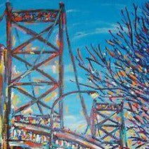 Stango Gallery: Winter in The City | Afternoon Bridge - Philadelphia | Gallery at Studio Burke, Washington, DC
