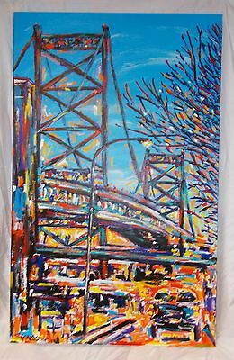 Stango Gallery: Winter in The City | Afternoon Bridge - Philadelphia | Gallery at Studio Burke, Washington, DC