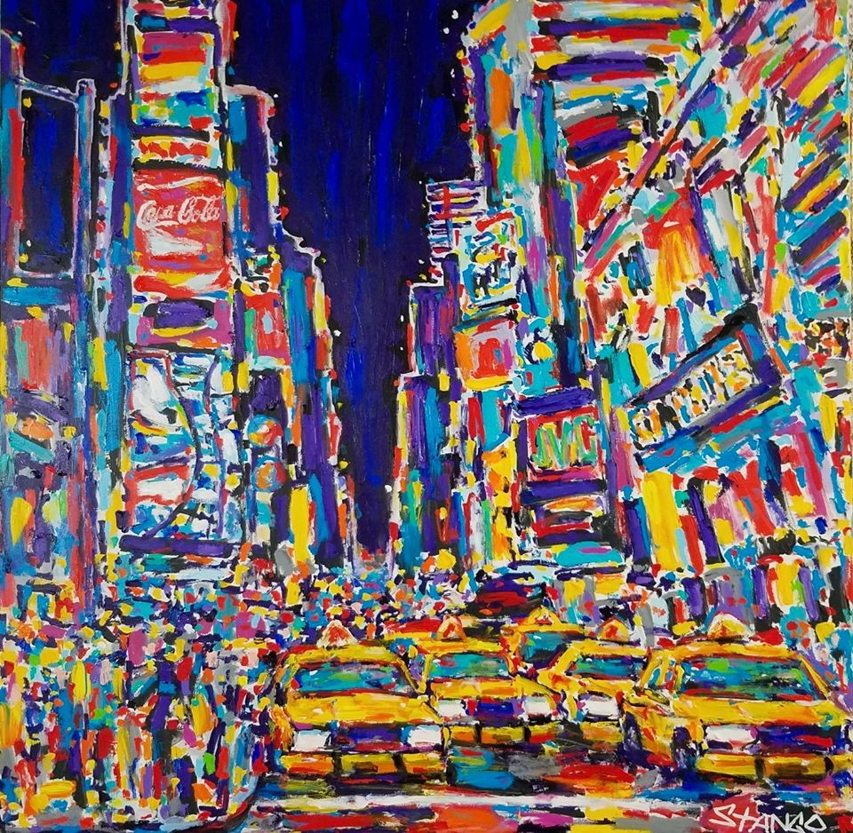 Stango Gallery: The City at Night | Times Square - Your Name in Lights | Gallery at Studio Burke, Washington, DC