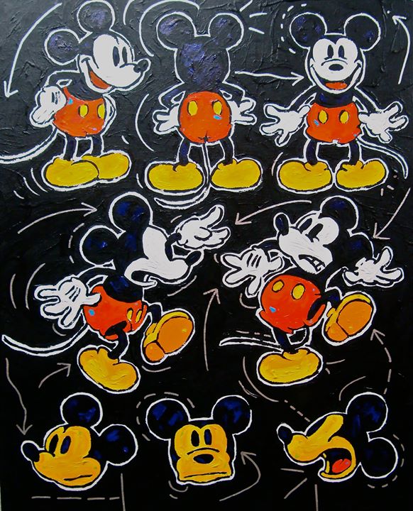Stango Gallery: American Icon Mickey Mouse | Mickey, Mickey, Mickey Front and Back | Gallery at Studio Burke, Washington, DC