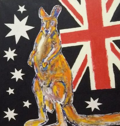 Stango Gallery: My Country Flag: Australia | Australia and the Kangaroo | Gallery at Studio Burke, Washington, DC