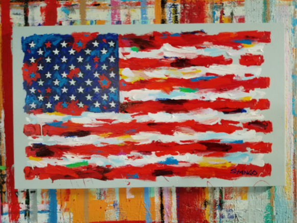 John Stango | American Flag I I Painting | USA Patriotic Artist