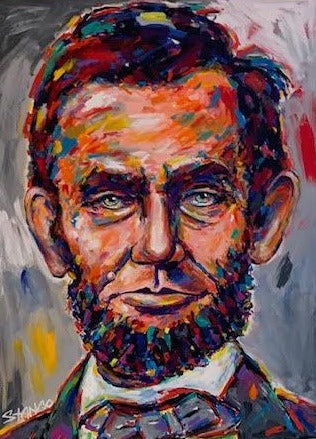 Stango Gallery: The American President: Abe Lincoln |  36 by 48 inches | Original Art | Gallery at Studio Burke, Washington, DC