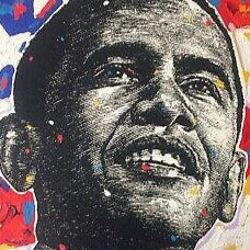 Stango Gallery: The American President: Barack Obama | Obama and The US Flag | Gallery at Studio Burke, Washington, DC