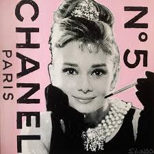 Stango Gallery: An American Icon: Audrey Hepburn | Pink Audrey Hepburn and No.5 Chanel Paris | Gallery at Studio Burke, Washington, DC