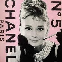 Stango Gallery: An American Icon: Audrey Hepburn | Pink Audrey Hepburn and  No.5 Chanel Paris | Gallery at Studio Burke, Washington, DC
