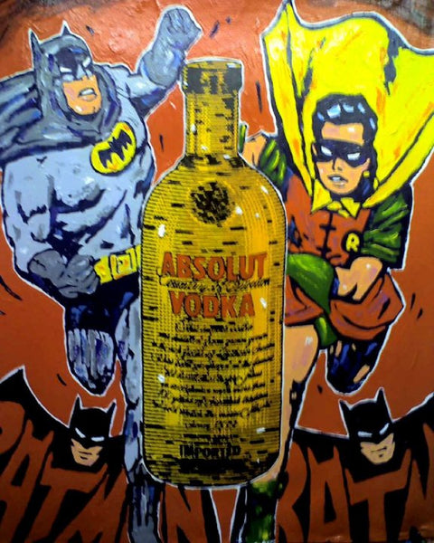 Stango Gallery: Absolut Vodka | Orange Batman and Robin and Absolutely Absolut | Gallery at Studio Burke, Washington, DC