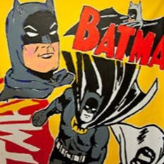 Stango Gallery: American Super Hero: Batman and Robin | Yellow Batman and Robin | Gallery at Studio Burke, Washington, DC