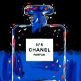 Stango Gallery: Chanel | Chanel No.5 Parfum | Royal Blue Chanel Bottle Pop Art | Gallery at Studio Burke, Washington, DC