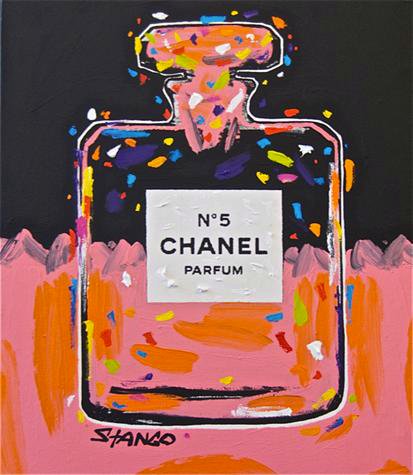 Stango Gallery: Chanel | Chanel No.5 Parfum | Peach, Orange, Purple Chanel  Bottle Pop Art | Gallery at Studio Burke, Washington, DC