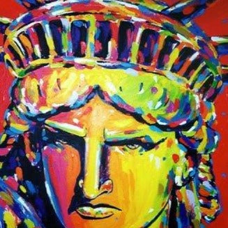 Stango Gallery: Monuments | Red Statue of Liberty Pop Art | Gallery at Studio Burke, Washington, DC