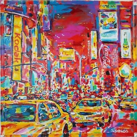 Painting by John Stango | Times Square III, NYC | Gallery at Studio Burke, Washington, DC