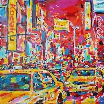 Painting by John Stango | Times Square II, NYC | Gallery at Studio Burke, Washington, DC