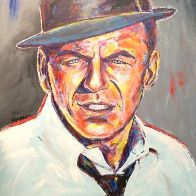 Stango Gallery: Iconic Frank | Grey Frank Sinatra Pop Art | Gallery at Studio Burke, Washington, DC