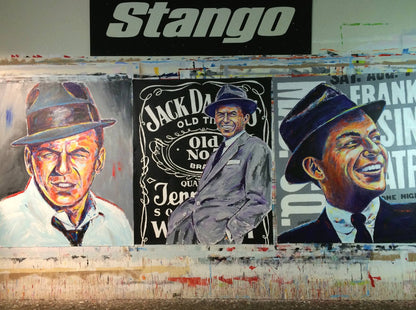 Stango Gallery: Iconic Frank | Frank Sinatra with Hat Pop Art | Gallery at Studio Burke, Washington, DC