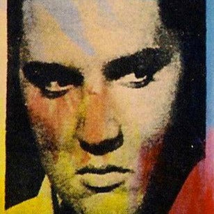 Stango Gallery: American Icon Elvis Presley | Orange and Blue Elvis | Gallery at Studio Burke, Washington, DC