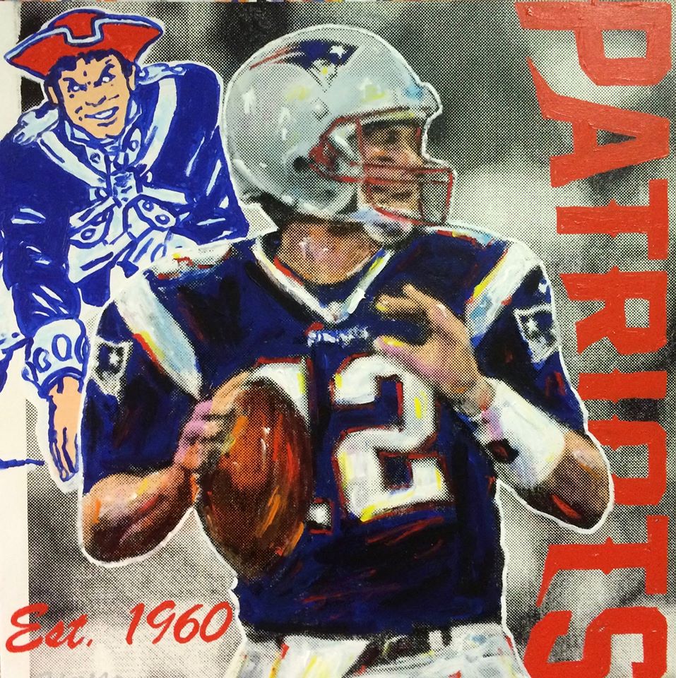 Stango Painting by John Stango | Stango Gallery: American Football | New Engl ...