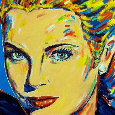 Stango Gallery: Iconic Grace | Blue Grace Kelley Pop Art | Gallery at Studio Burke, Washington, DC