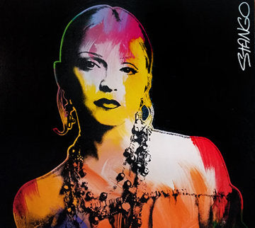 Stango Gallery: Iconic Individuals | Fuchsia and Black Madonna Pop Art | Gallery at Studio Burke, Washington, DC