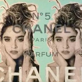 Stango Gallery: Iconic Madonna | Light Mint Green Madonna and Chanel No.5 Pop Art | Gallery at Studio Burke, Washington, DC