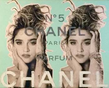 Stango Gallery: Iconic Madonna | Light Mint Green Madonna and Chanel No.5  Pop Art | Gallery at Studio Burke, Washington, DC