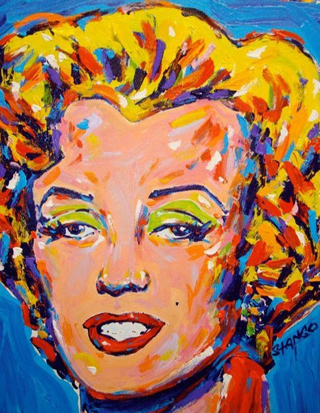 Stango Gallery: Iconic Marilyn | Blue Marilyn Monroe Pop Art | Gallery at Studio Burke, Washington, DC
