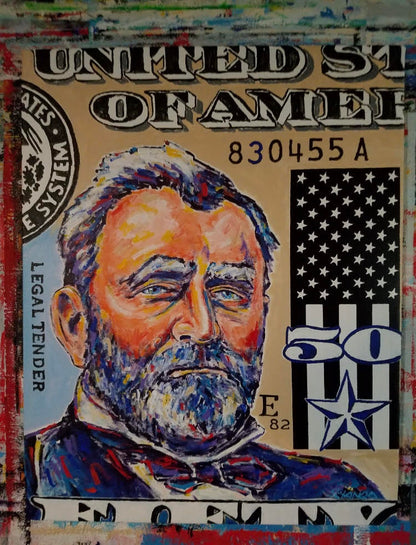 Painting by John Stango | American Money, Money, Money | USA Patriotic Artist | Washington, DC | Artist John Stango