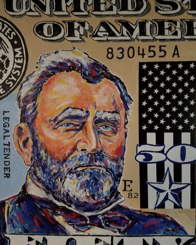 Painting by John Stango | American Money, Money, Money | USA Patriotic Artist | Washington, DC | Artist John Stango