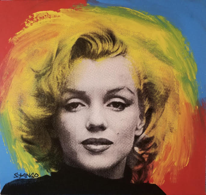 Stango Gallery: Iconic Marilyn |  Red and Blue Marilyn Monroe Pop Art | Gallery at Studio Burke, Washington, DC