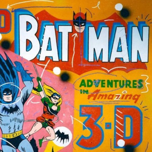 Stango Gallery: American Super Hero: Batman | Gold and Blue Batman 3D | Gallery at Studio Burke, Washington, DC